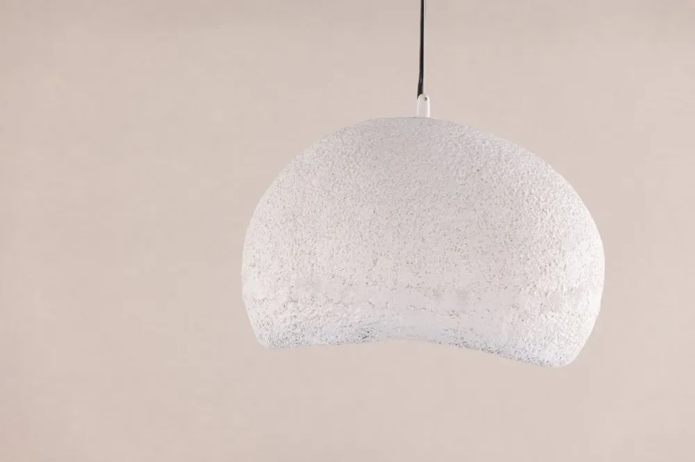 Rebellenclub Hanglamp Solon - wit - Ø 40 cm