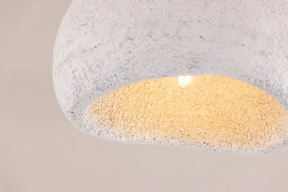 Rebellenclub Hanglamp Solon - wit - Ø 40 cm