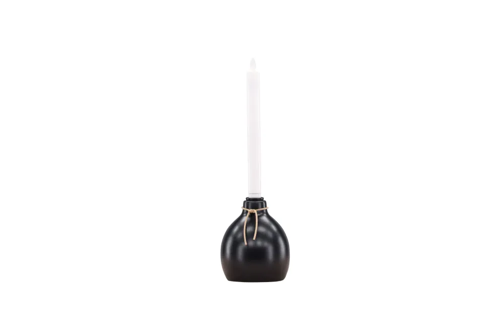 Rebellenclub Kaarsenstandaard Choso - zwart - Ø 12 cm