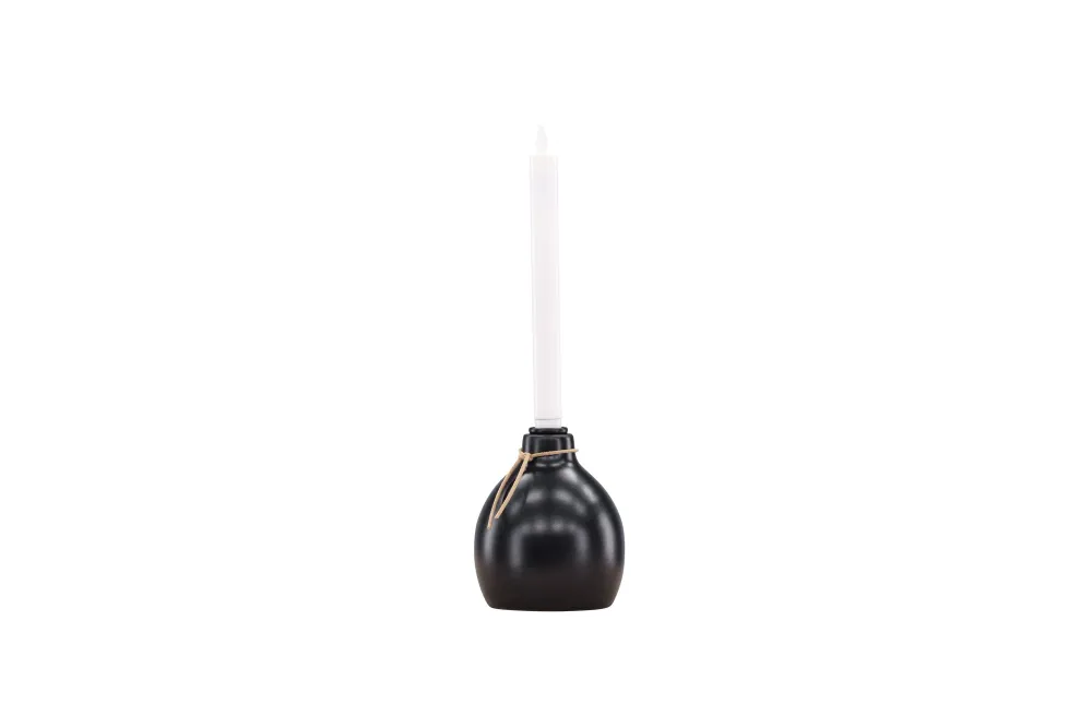 Rebellenclub Kaarsenstandaard Choso - zwart - Ø 12 cm