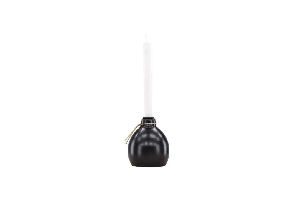 Rebellenclub Kaarsenstandaard Choso - zwart - Ø 12 cm