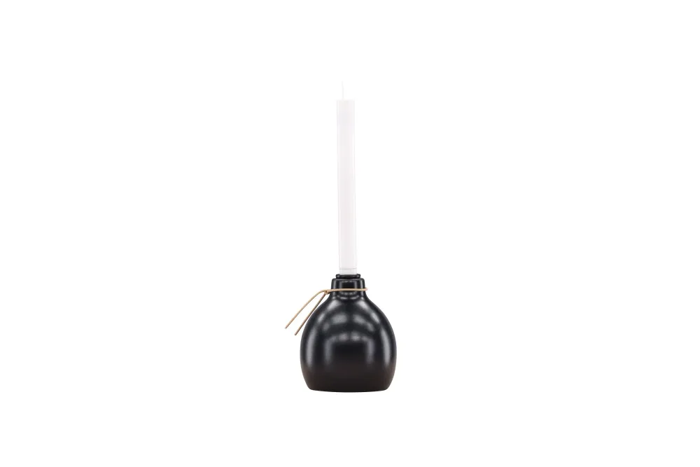 Rebellenclub Kaarsenstandaard Choso - zwart - Ø 12 cm
