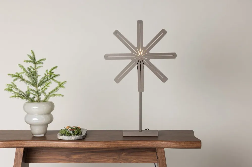 Rebellenclub Tafellamp Hale - mokka - Ø 40 cm