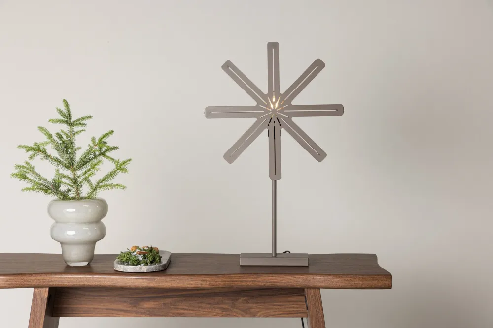 Rebellenclub Tafellamp Hale - mokka - Ø 40 cm