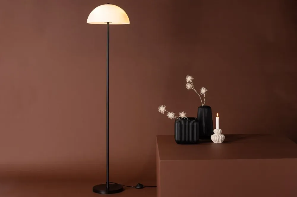 Rebellenclub Vloerlamp Loris - zwart - Ø 35 cm