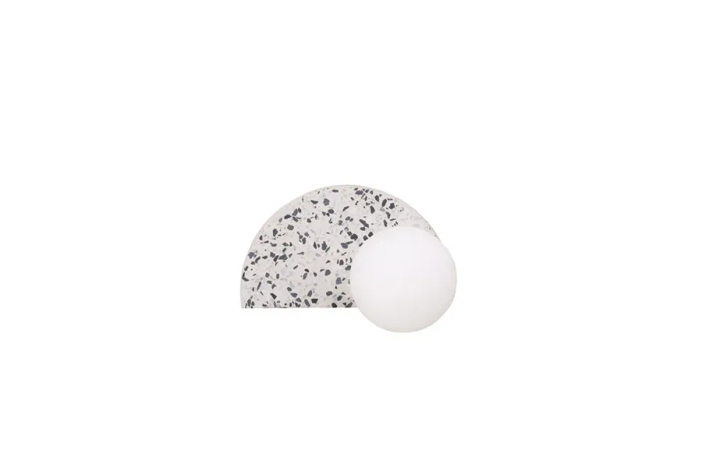 Rebellenclub Wandlamp Almby - wit - 20 x 11 cm