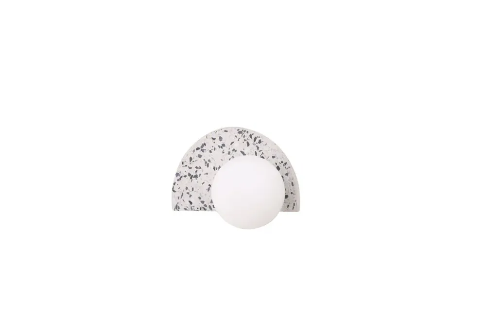 Rebellenclub Wandlamp Almby - wit - 20 x 11 cm