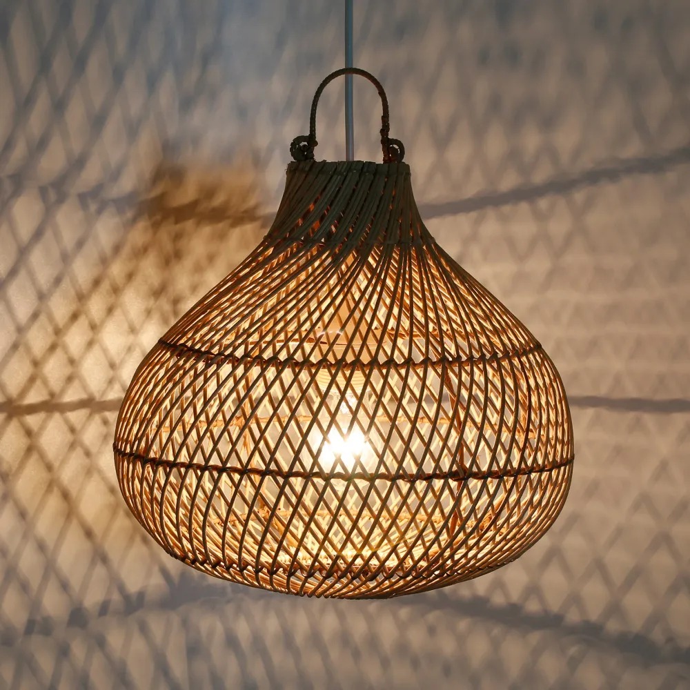 Rieten lamp Boho