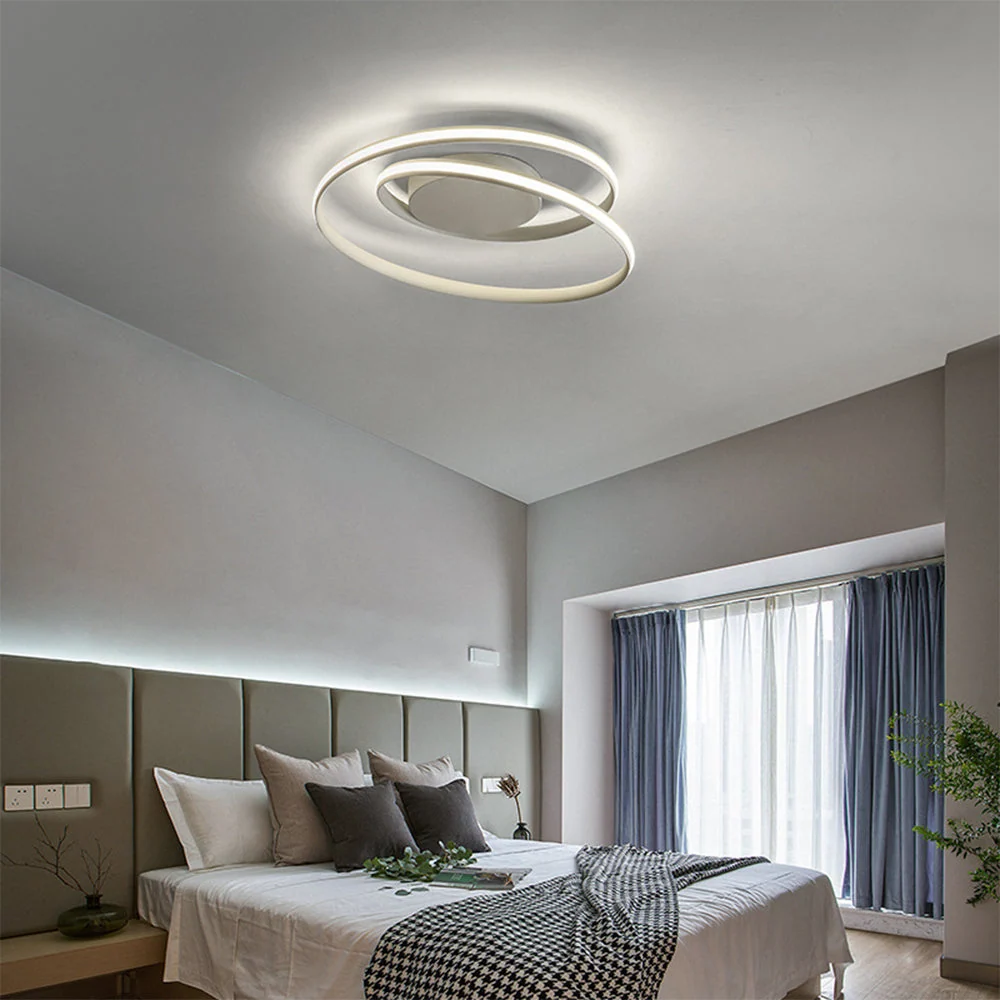 Ringen Plafondlamp met Geometrisch Ontwerp en Minimalistische Afwerking