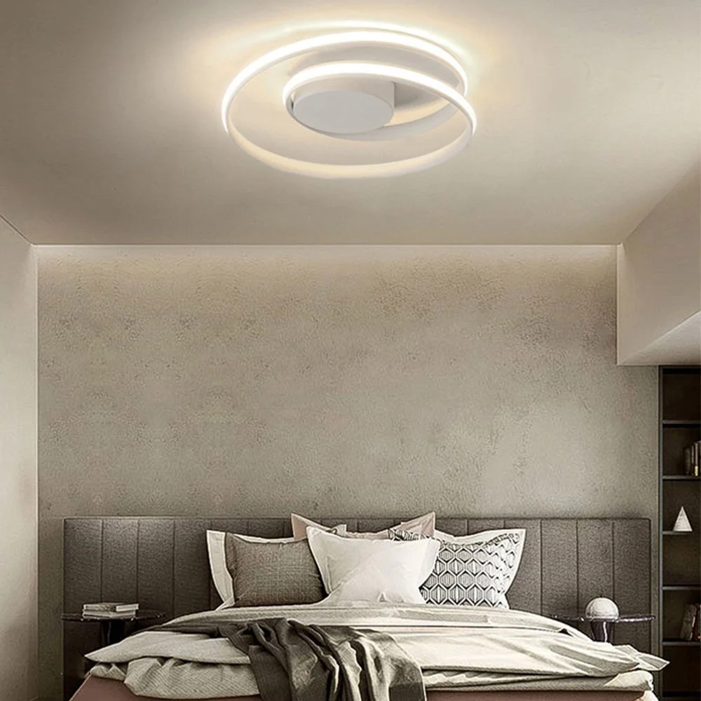 Ringen Plafondlamp met Geometrisch Ontwerp en Minimalistische Afwerking