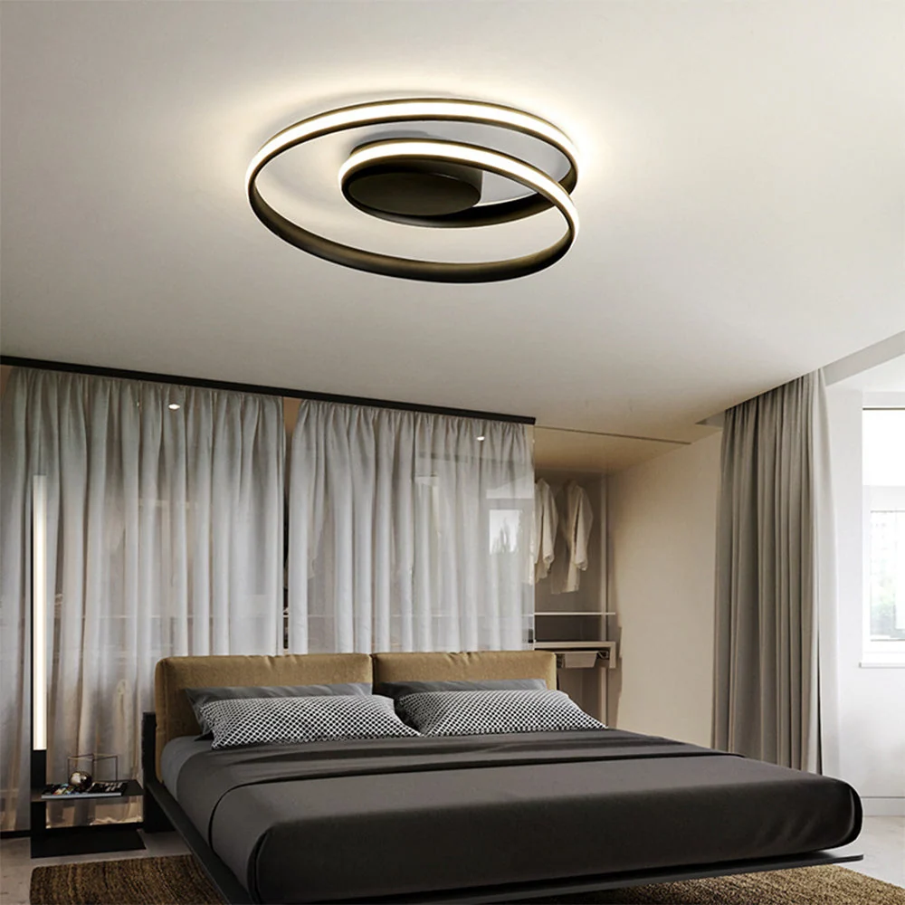 Ringen Plafondlamp met Geometrisch Ontwerp en Minimalistische Afwerking