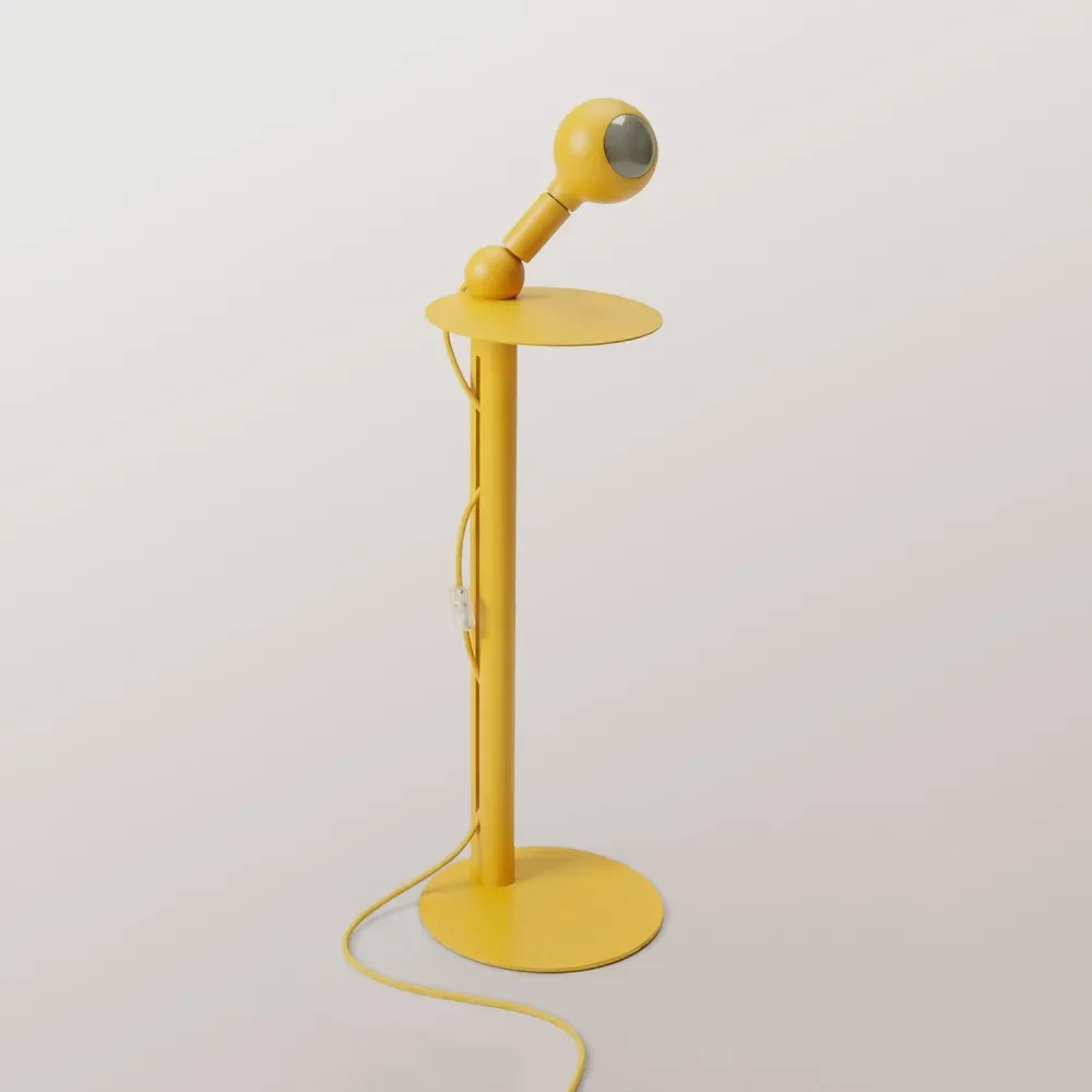 Rocco - Vloerlamp met Camo Lichtbron - Geel