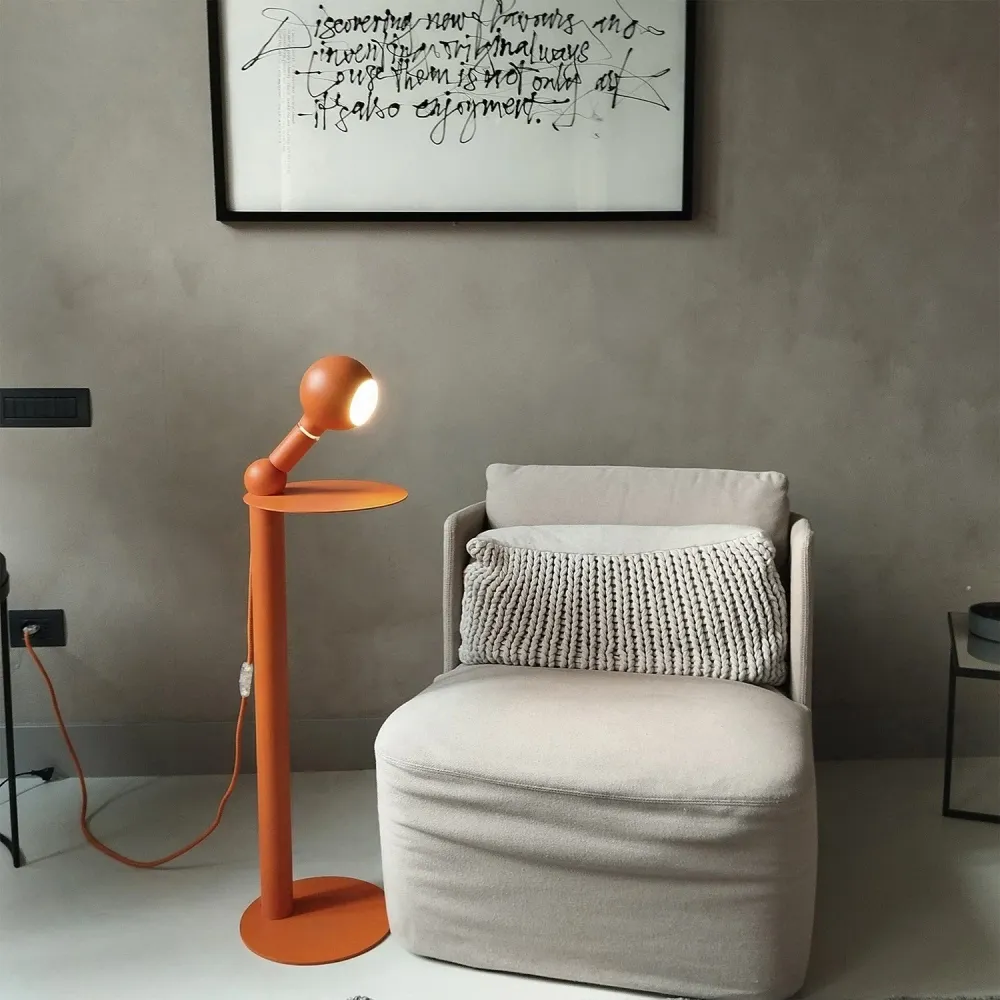 Rocco - Vloerlamp met Camo-lichtbron - Oranje