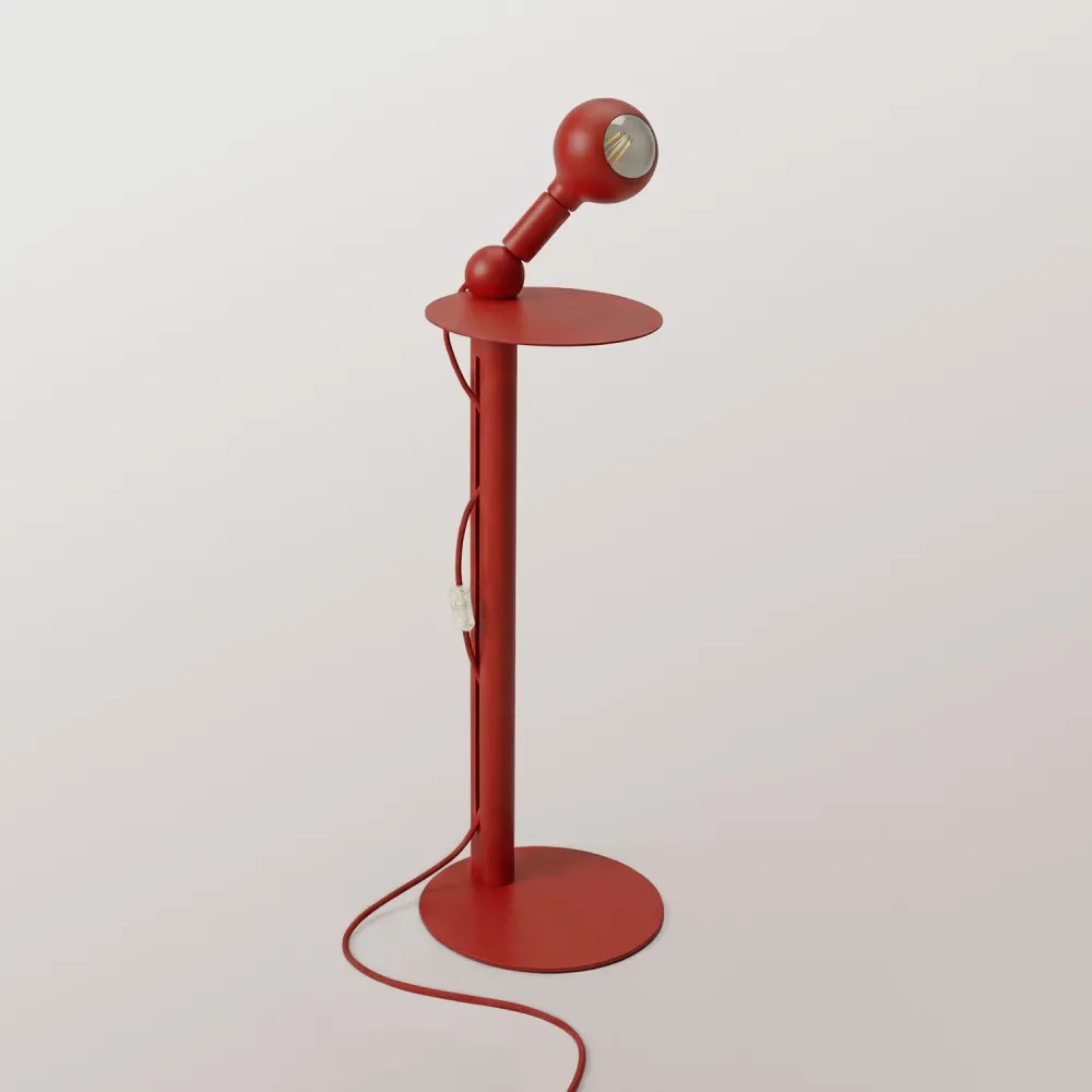 Rocco - Vloerlamp met Lichtbron Camo - Rood