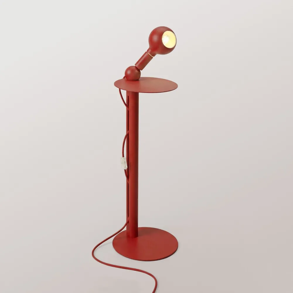 Rocco - Vloerlamp met Lichtbron Camo - Rood