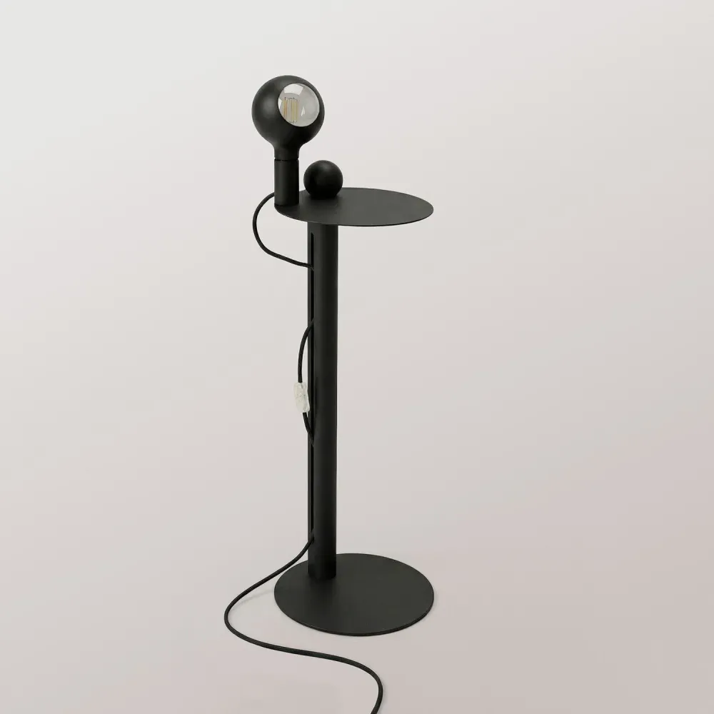 Rocco - Vloerlamp met Lichtbron Camo - Zwart