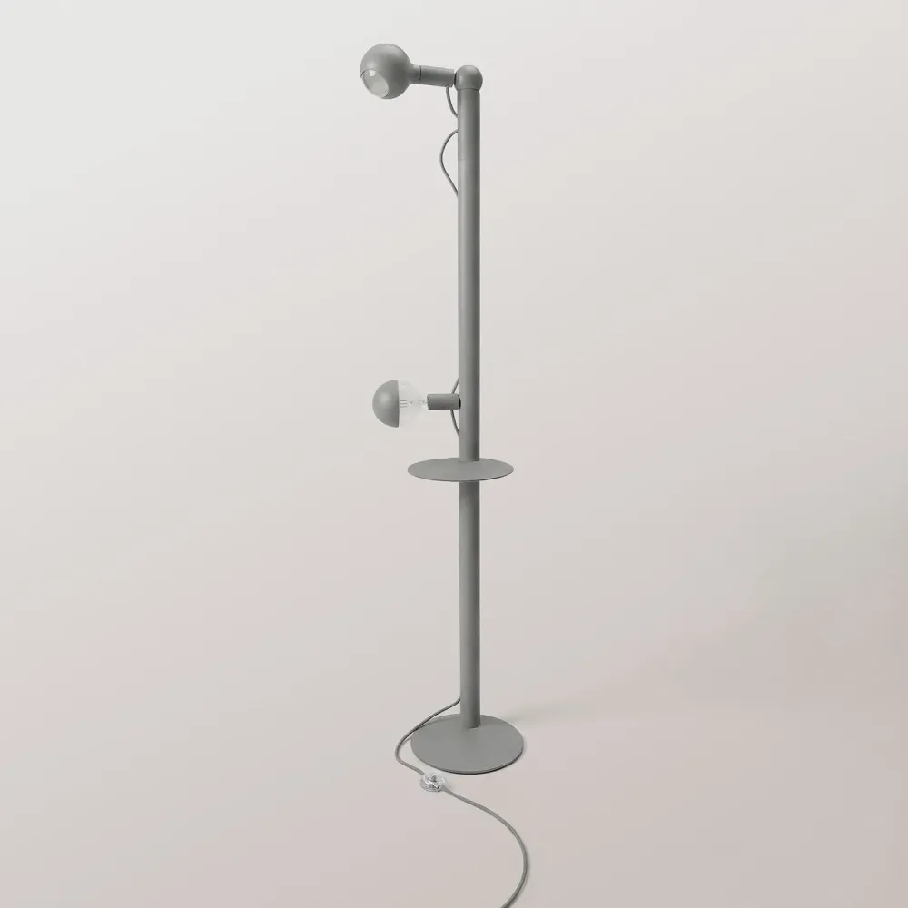 Rocco XXL - Vloerlamp met lichtbron Maria en Camo - Grijs