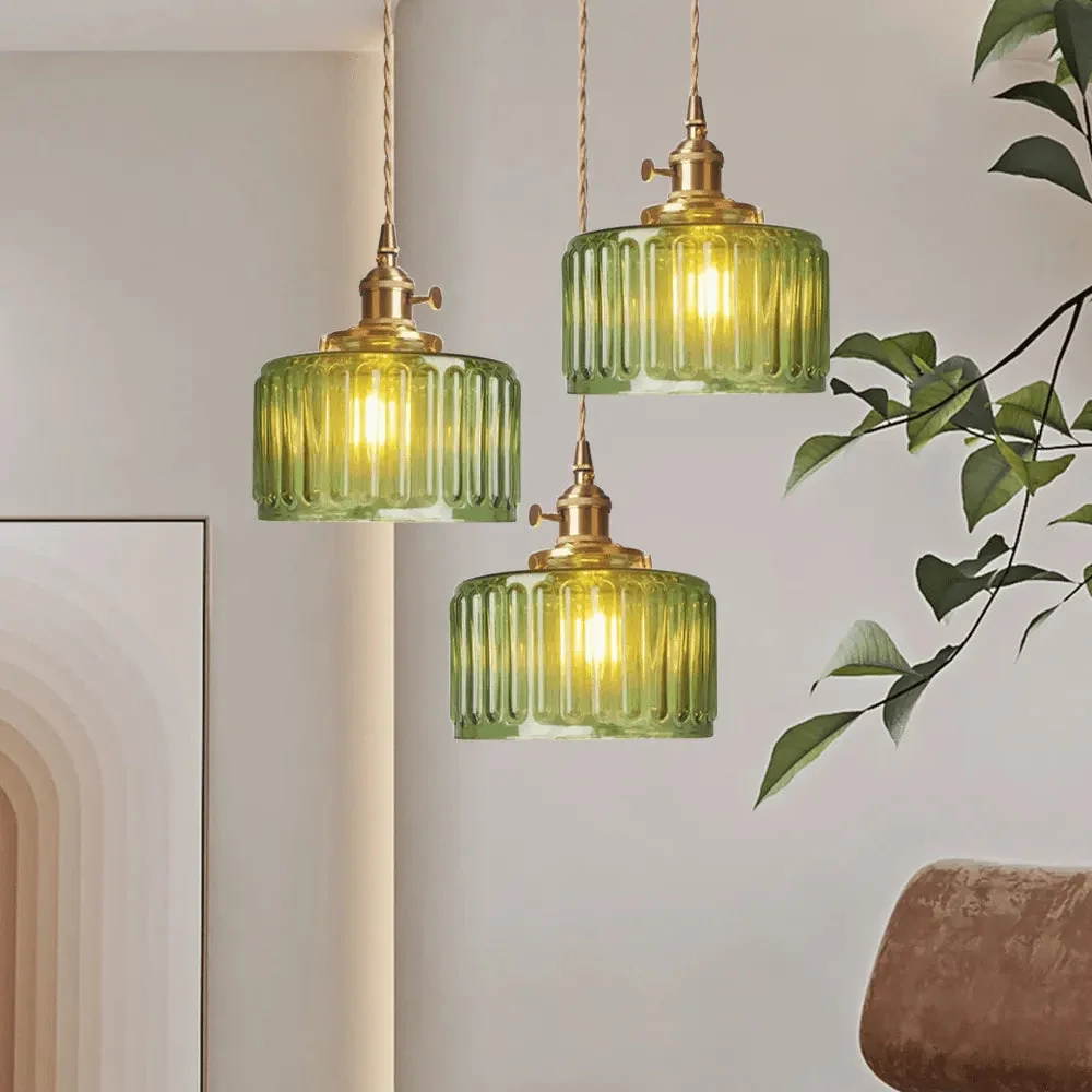 Ronde Hanglamp van Glas voor Eettafel en Woonkamer