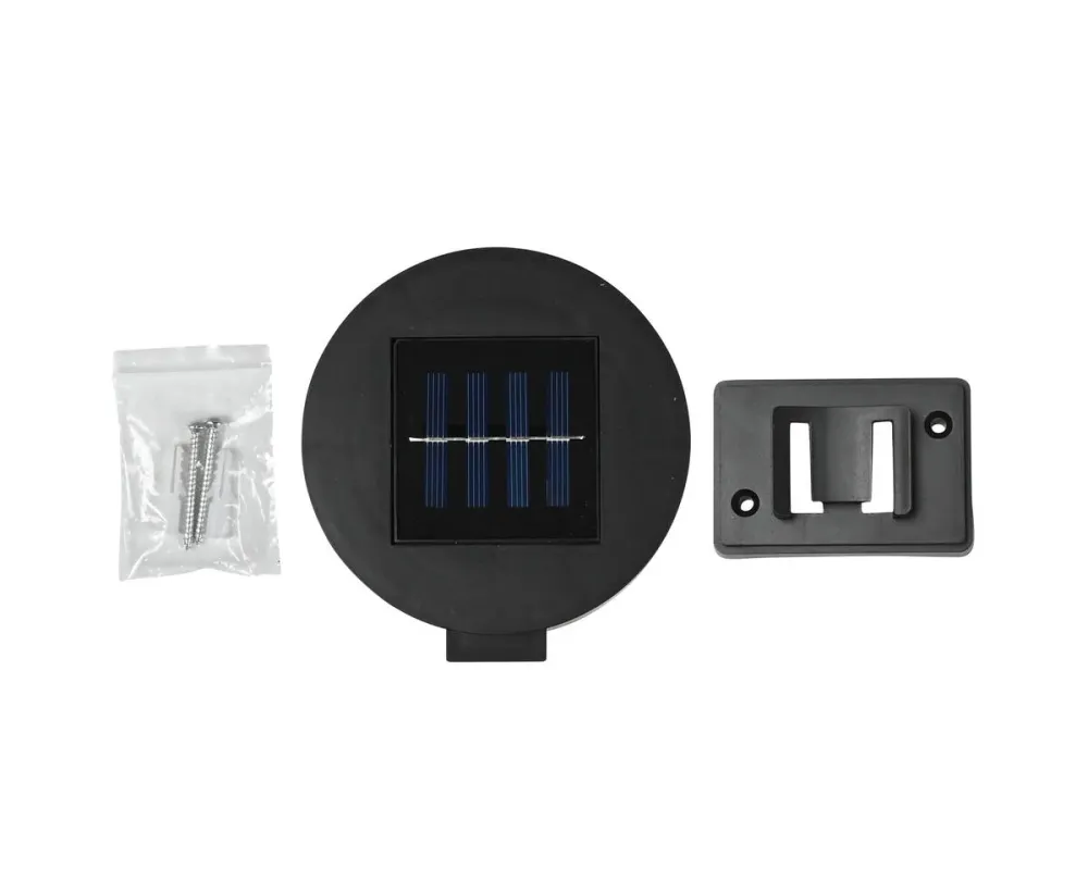 Ronde Solar Wandlamp, 600 mAh, 6-8 uur licht, weerbestendig, balkon.