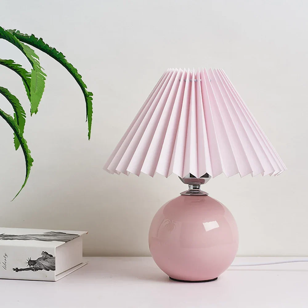 Antique Pleated - Vintage Tafellamp met Plooien Selzar