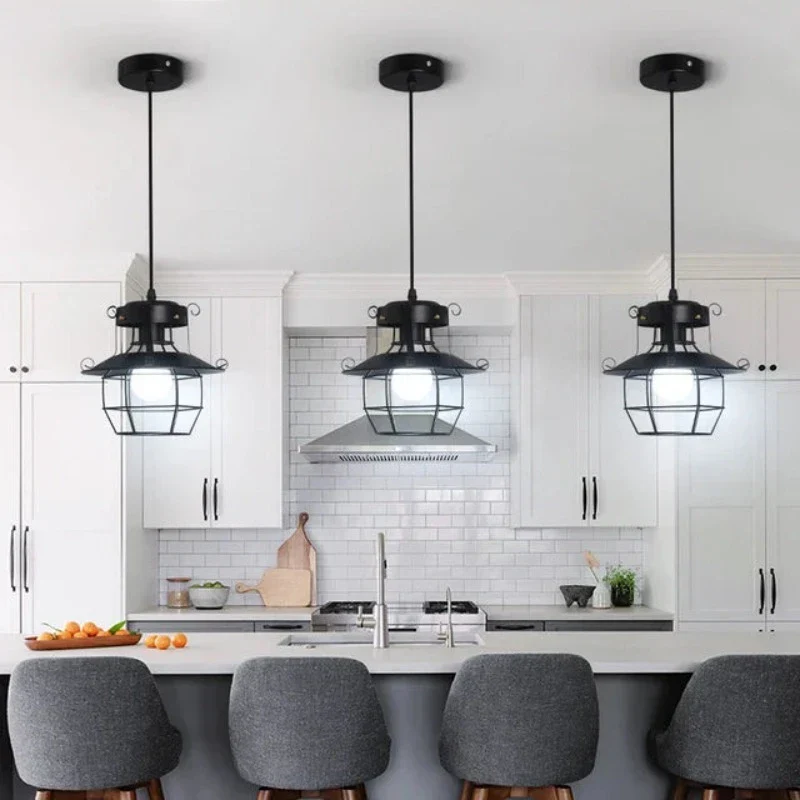 AntiqueCage - Industriële Hangende Plafondlamp Selzar