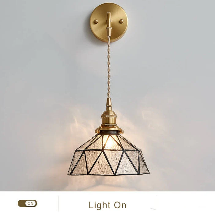 Aquarius - Moderne wandlamp van waterrippleglas onregelmatige koepelvorm Selzar