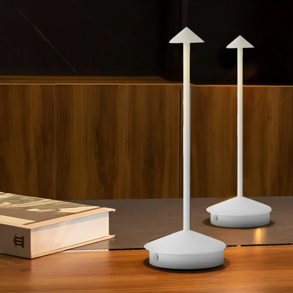 ArtiGlow - Lange Staaf Driehoek Paddenstoel Tafellamp met 3-Staps Dimbaar USB Touch Aan/Uit Selzar