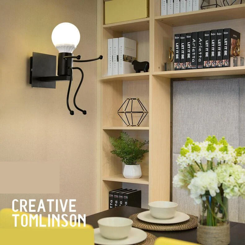 ArtiVillain - Smidseijzer wandlamp met 1 licht Selzar