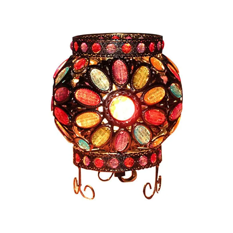 Beadlight - Nachtkastje met acrylkralen brons voor sfeervolle verlichting Selzar