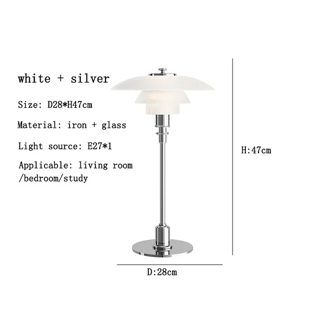 CelestialGlimmer - Scandinavische Eenvoudige Glazen Tafellamp Selzar