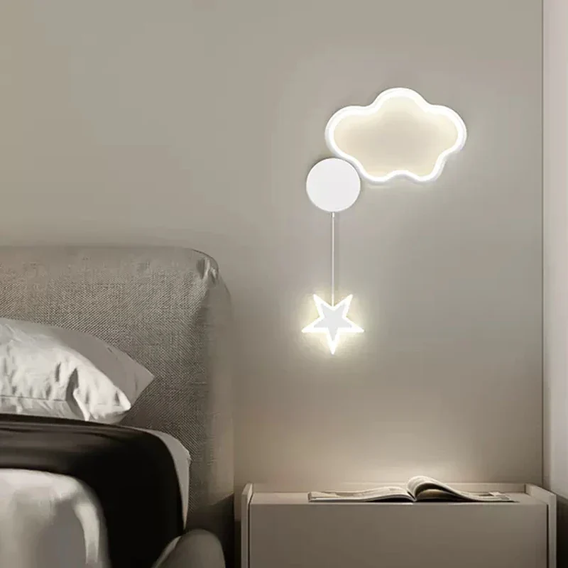 Dreamscape - Wolken Ster Maan Wandlamp Selzar