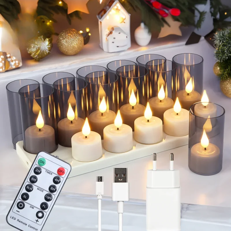 Flickerflex - Vlamloze Flikkerende Kaarsen voor Decoratie Selzar
