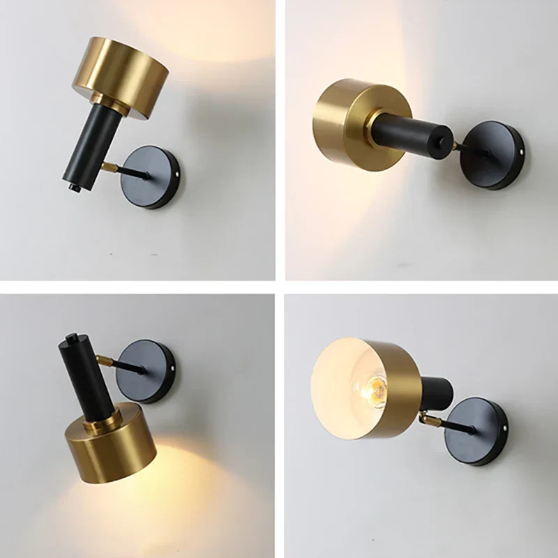GoldGleam - Gouden Wandlamp Selzar