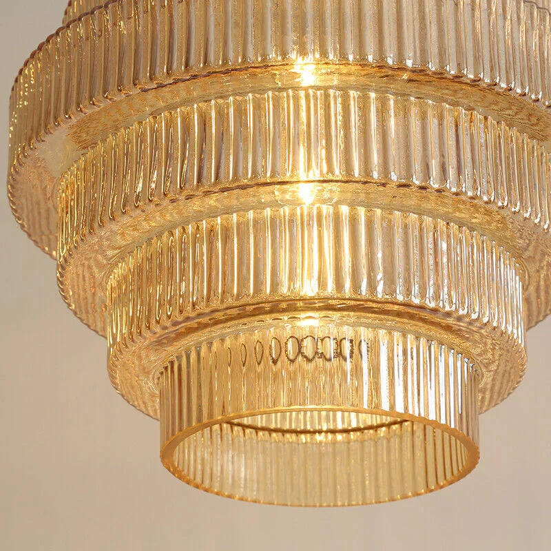 Hanglamp van Glas en Messing Flesvorm Selzar