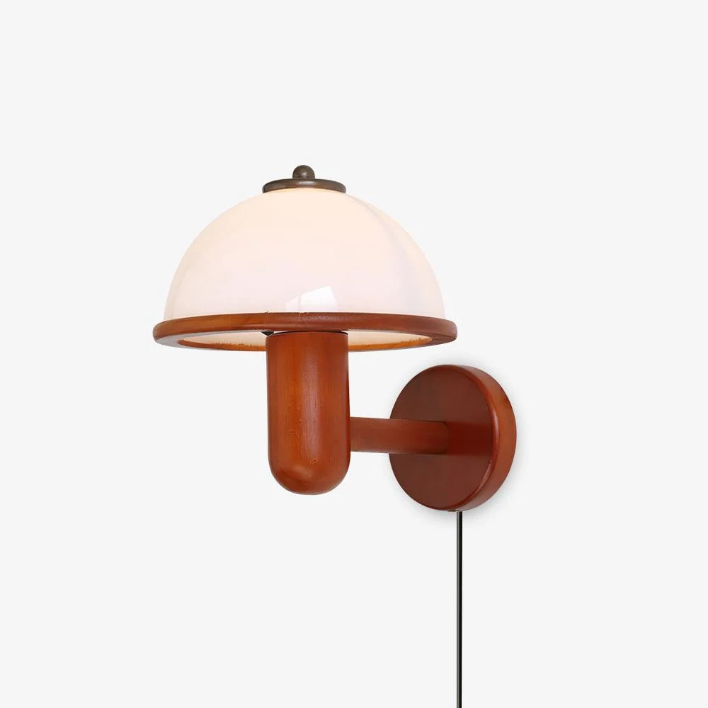 Houten Paddenstoel Wandlamp - Unieke Verlichting voor een Natuurlijke Touch Selzar