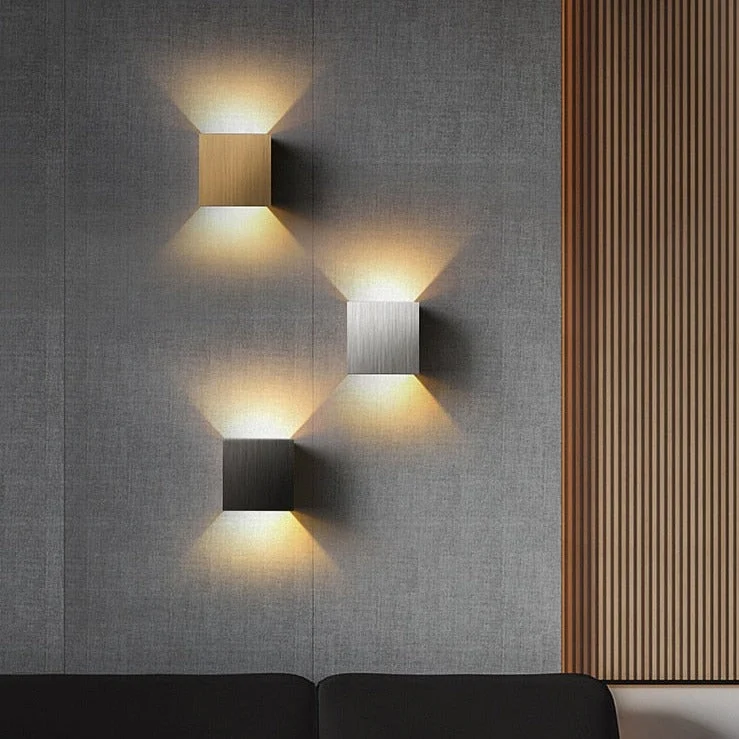 LED Aluminium Wandlamp voor Slaapkamer Woonkamer Gang Bijverlichting Selzar