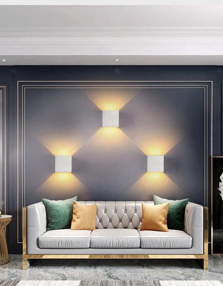 LED Aluminium Wandlamp voor Slaapkamer Woonkamer Gang Bijverlichting Selzar