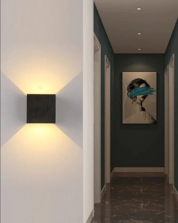 LED Aluminium Wandlamp voor Slaapkamer Woonkamer Gang Bijverlichting Selzar