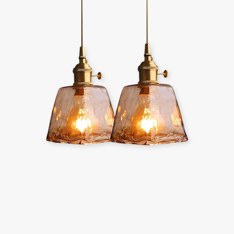 Levy Retro LED Hanglampen Gouden Metaal Glas Slaapkamer Woonkamer Eetkamer Selzar