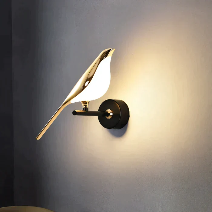LumiBird - Scandinavische LED-vogel wandlamp Selzar