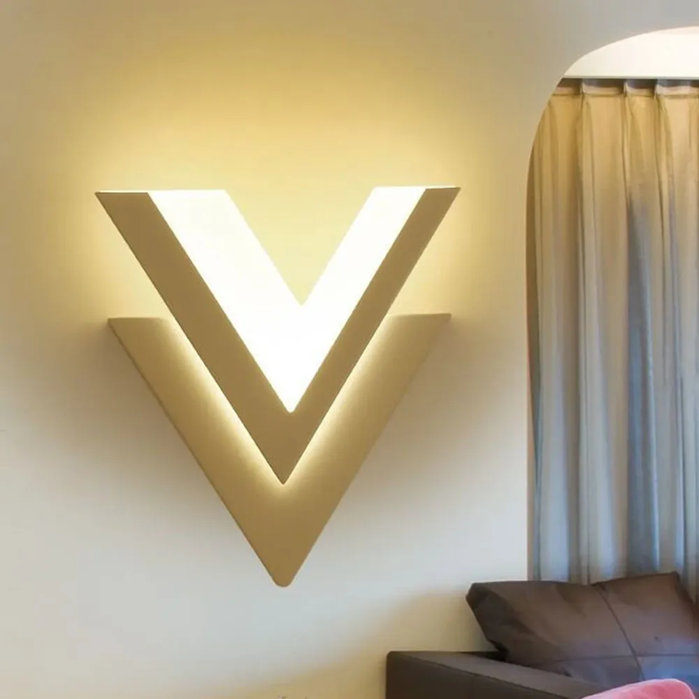 LumiLED - Minimalistische creatieve V-vormige LED-wandlamp Selzar
