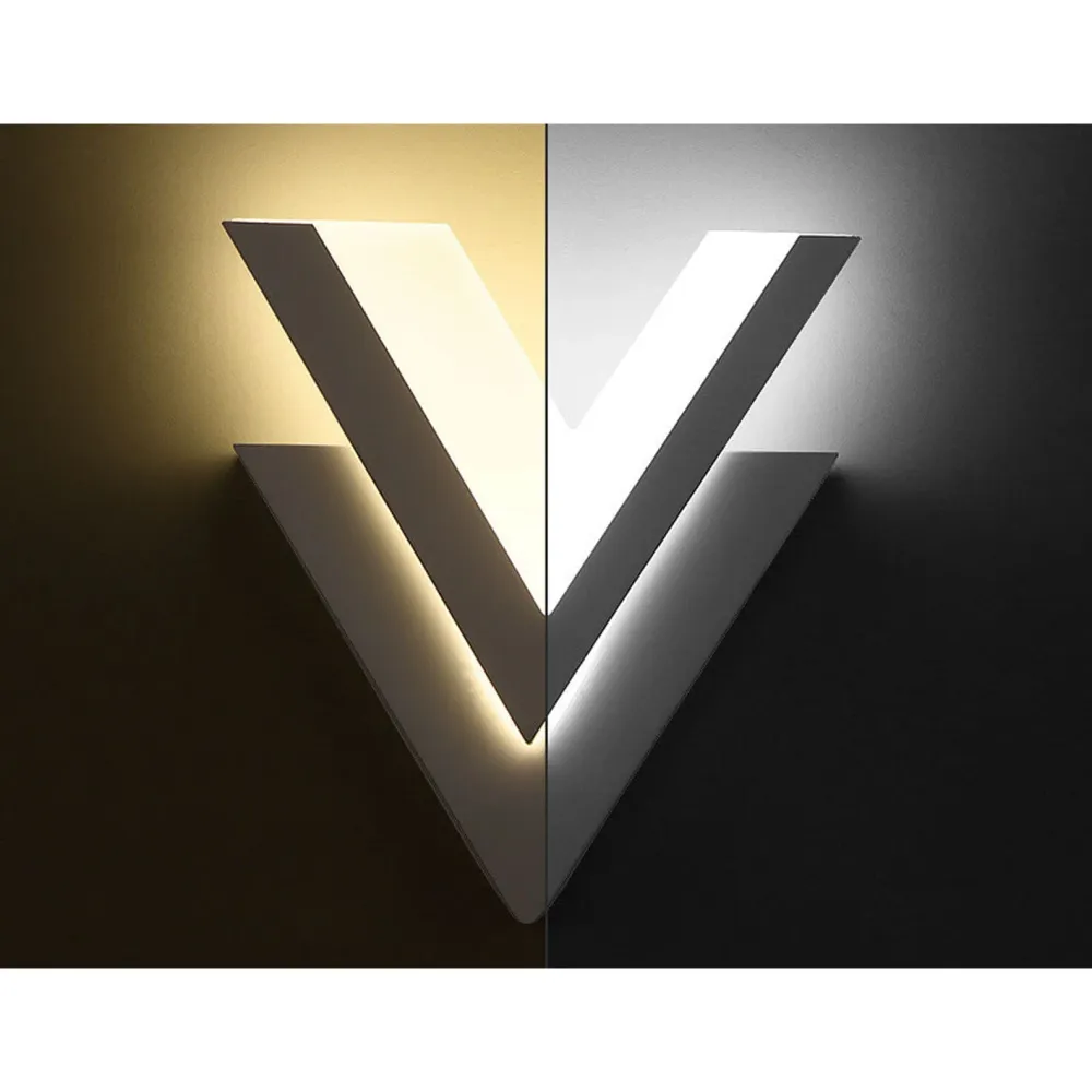 LumiLED - Minimalistische creatieve V-vormige LED-wandlamp Selzar