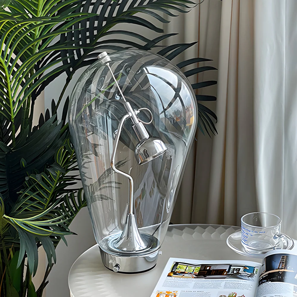 LumiMagnet - Industriële Magnetische Controle Glazen Bolvormige Tafellamp met Touch Dimming Selzar