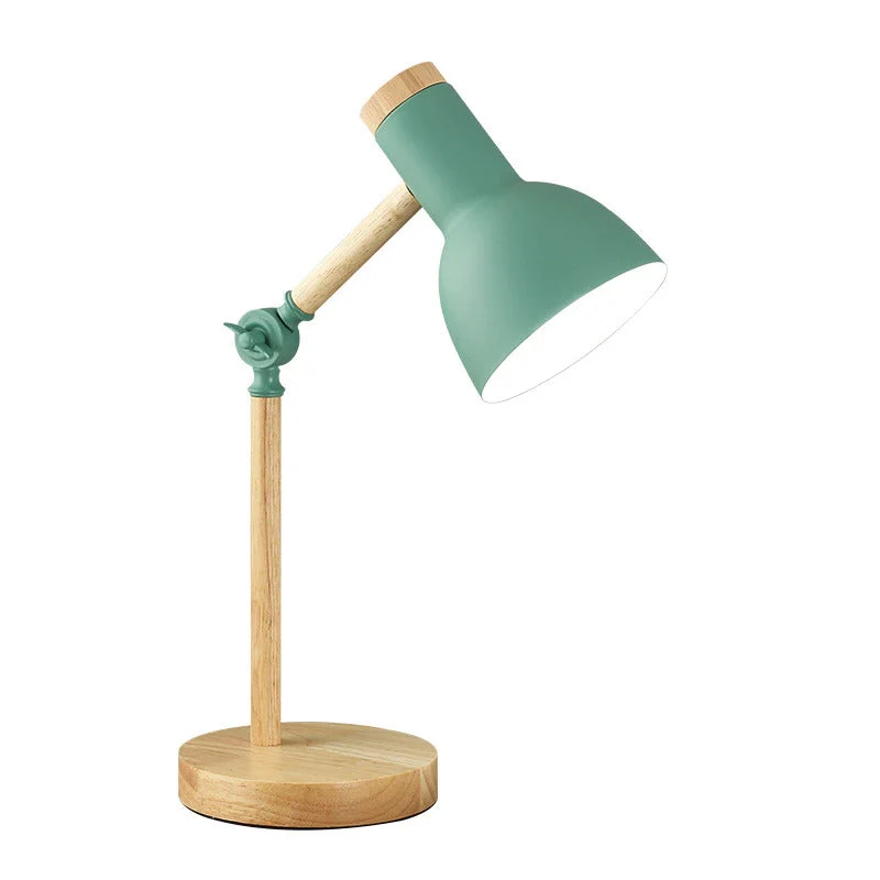 LuminaScandi - Scandinavische Houten Bureau Lamp Selzar