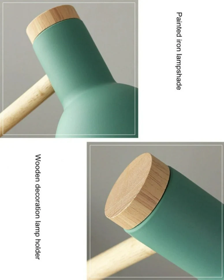 LuminaScandi - Scandinavische Houten Bureau Lamp Selzar