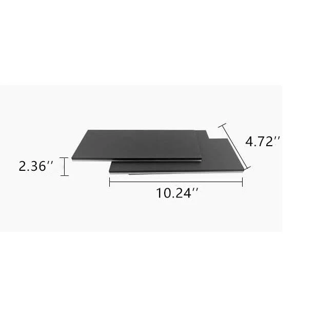 LumiNova - Minimalistische vierkante gestapelde LED-wandlamp van aluminium Selzar