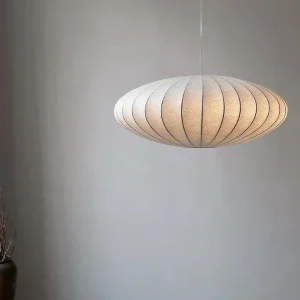 LumiSier - Hanglamp van Zijde met Kroon Selzar