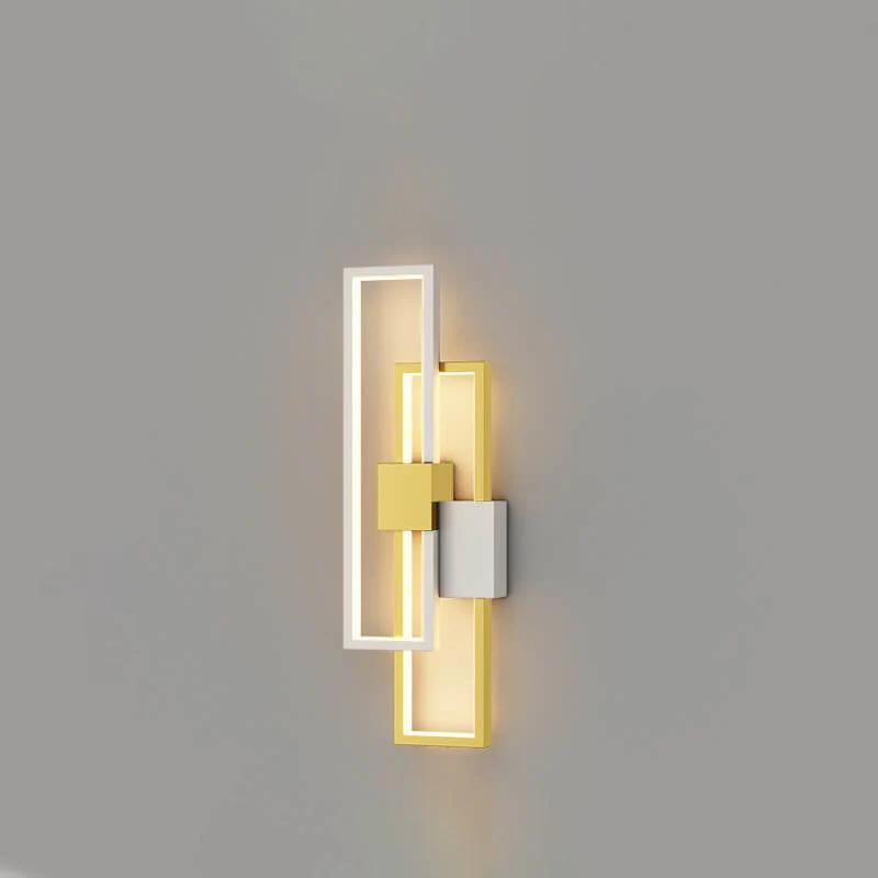LumiSil - Minimalistische creatieve vierkante frame ijzeren siliconen LED-wandlamp Selzar