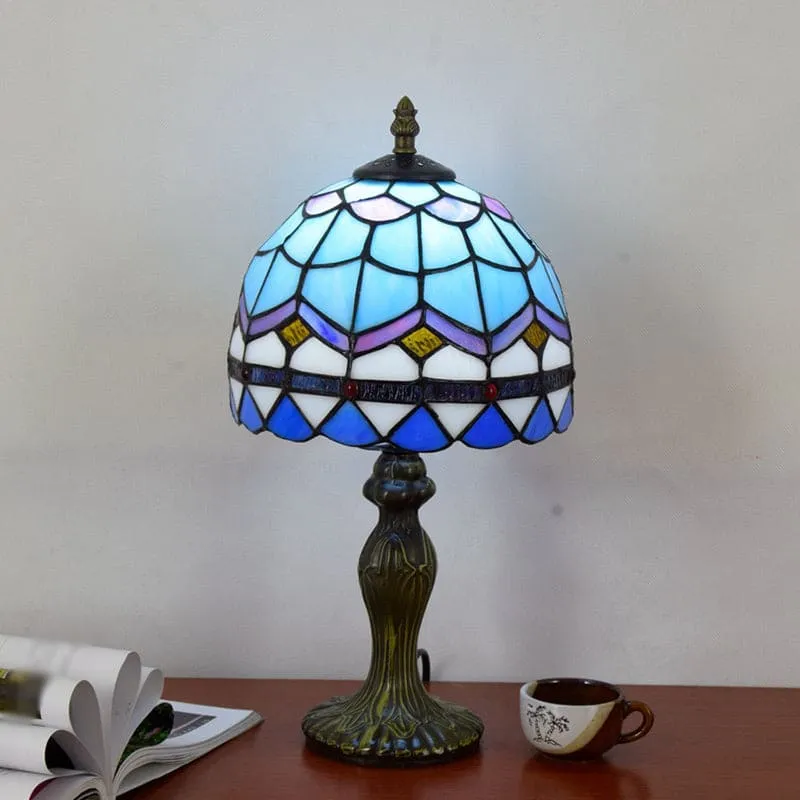 LuxGlow - Stijlvolle Mediterrane Tafellamp van Glas Selzar