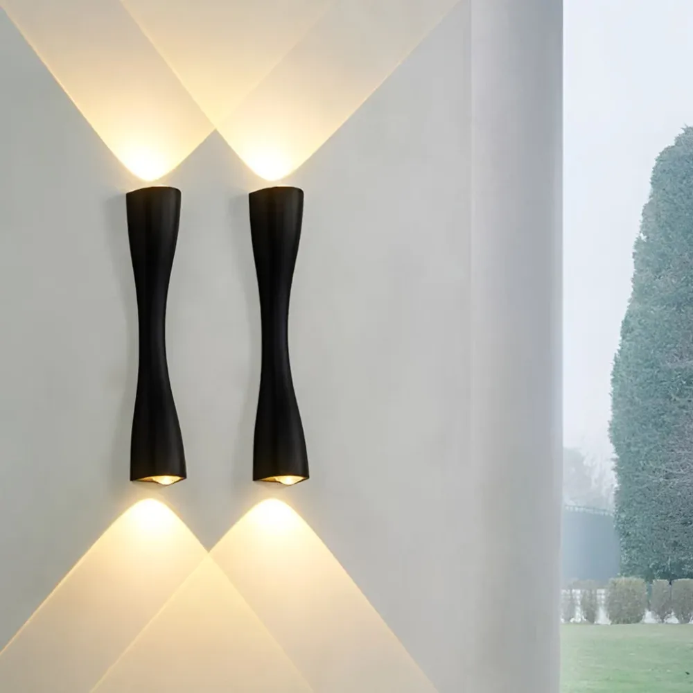LuxorGlow - Elektrolytisch Metalen LED Up en Down Lights Moderne Wandlamp Verlichting Selzar